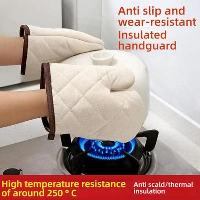 Microwave Oven Insulated Gloves High Temperature Resistant Heat-resistant Heat-resistant Thick Mooncake Oven Special Microwave