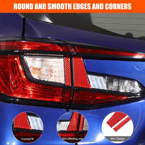 Red Carbon fiber Rear Tail Light Spacer trim sticker for Subaru Crosstrek 2024