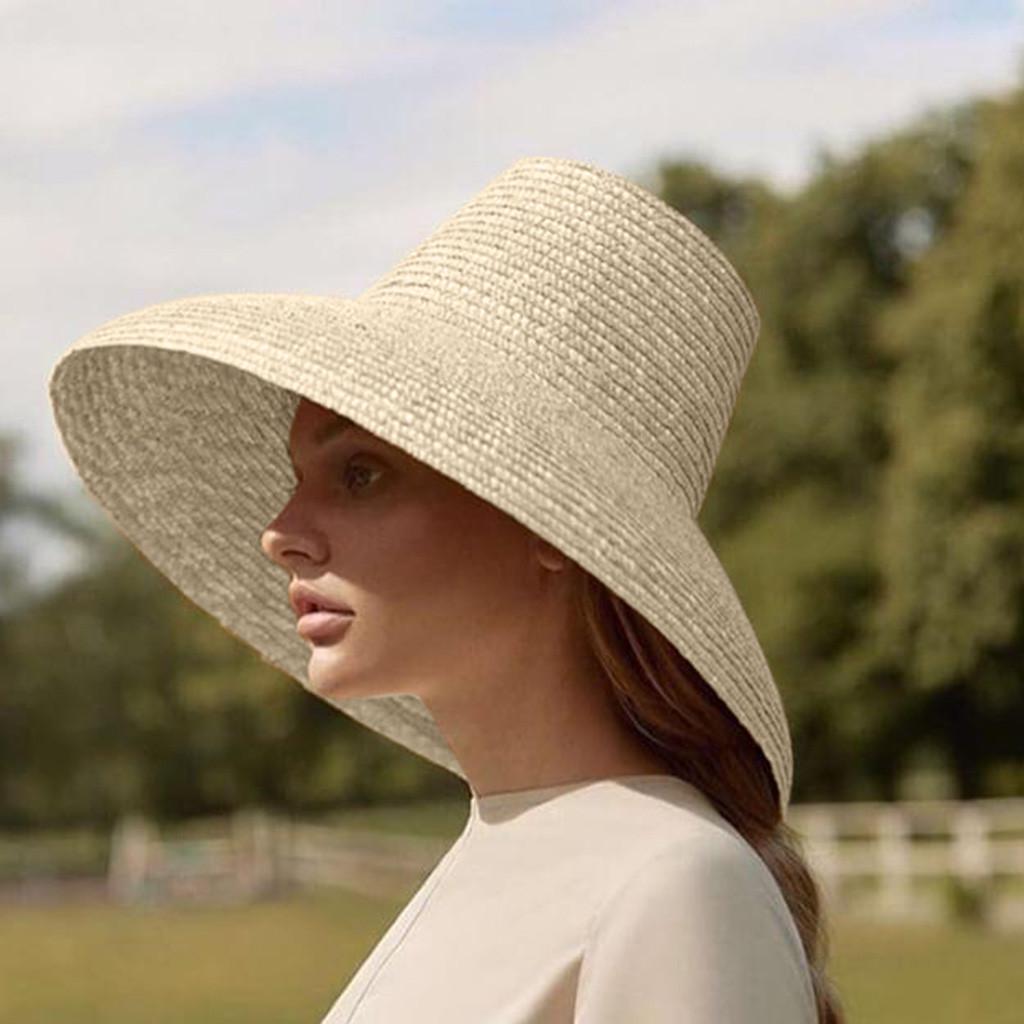 Wind Lanyard Beach Summer Straw Hats 