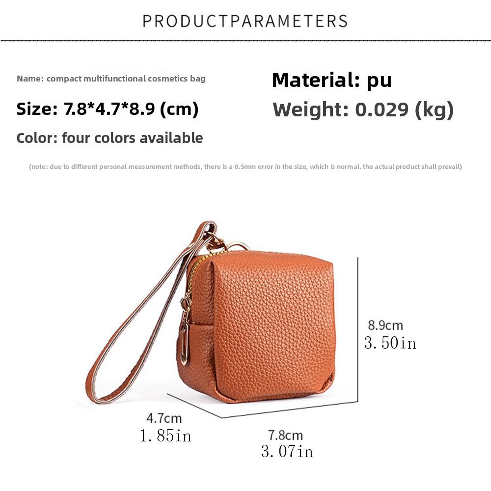 Elegant Car Key Bag Soft Leather Keychain Holder Fashion Small Coin Purse  Home