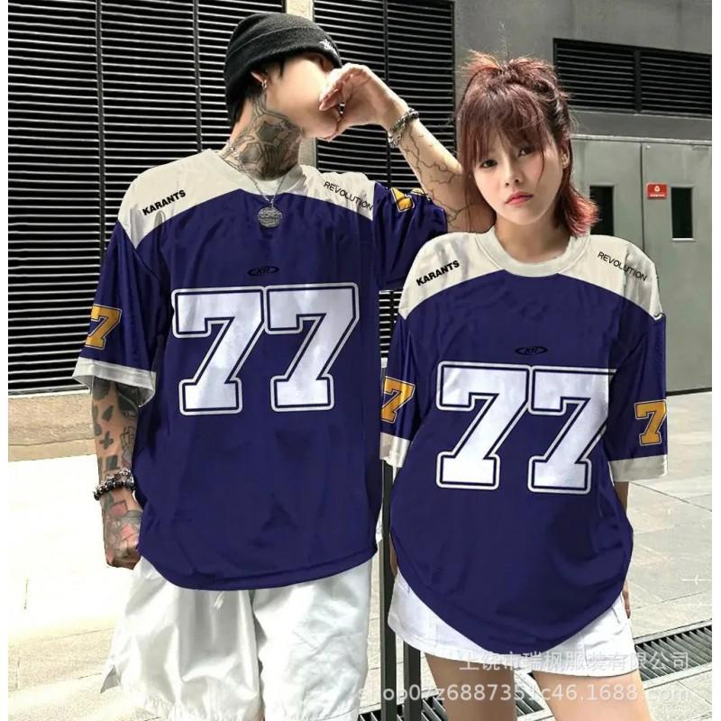 Mens Oversized Streetwear Hip Hop Graphic Tee - Loose Fit Cotton Short Sleeve T-Shirt Fall