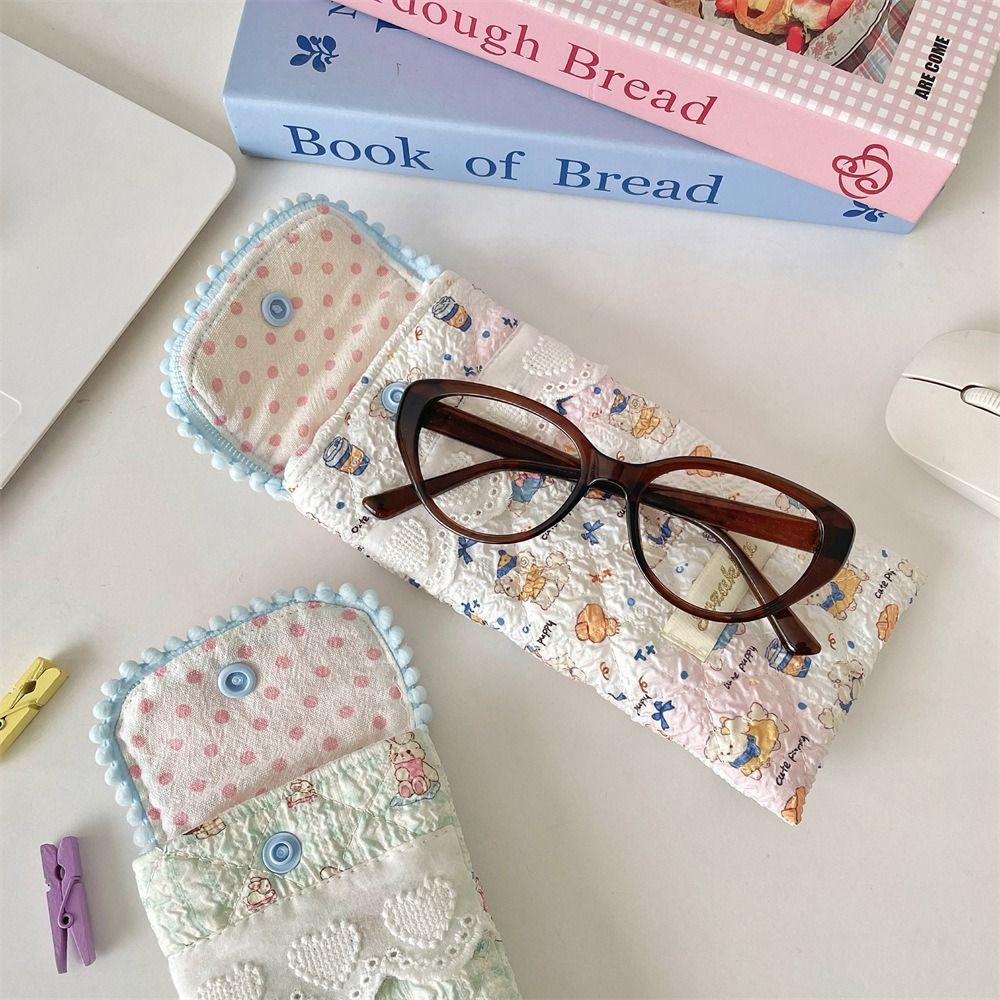 Cartoon Pattern Glasses Storage Bag Dustproof Glasses Protective Cover Sunglasses Case  Travel