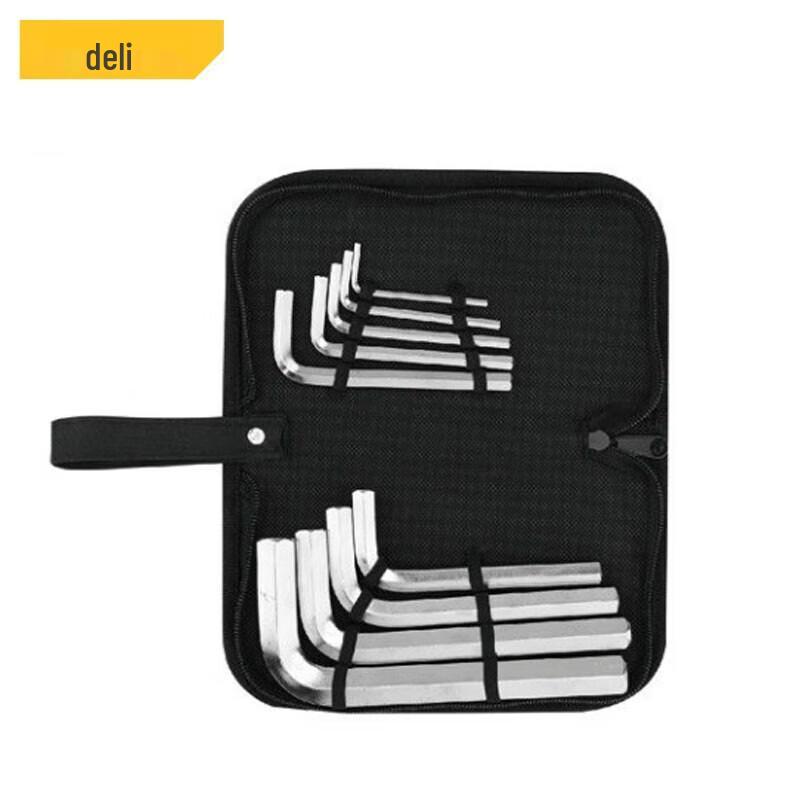 Deli DL3110 Standard Flat Head Hex Key Set
