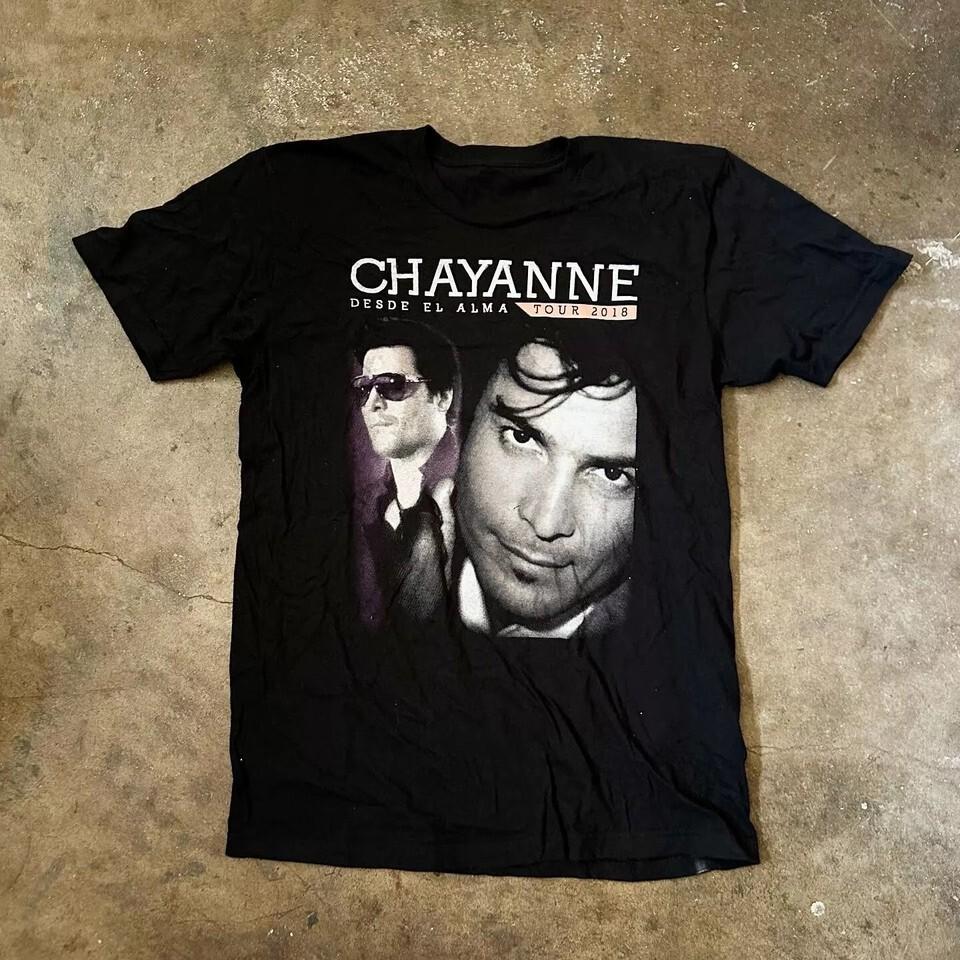 Chayanne Singer Tour Concert Cotton Black S-5XL Unisex T Shirt