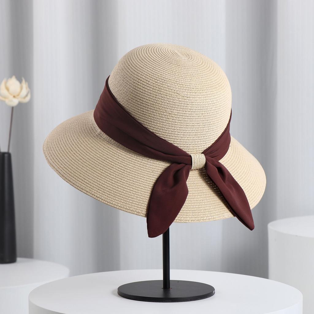 Summer Women's Hats Sunshade and Sun Protection Hats Big Seaside Vacation Straw Hats Travel Sun Hats