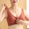 Cotton Cup Front Zipper Underwear Stainless Steel Vest Style Oversized Bra Solid Color Lightweight Breathable Soft Comfortable Casual Tank Top