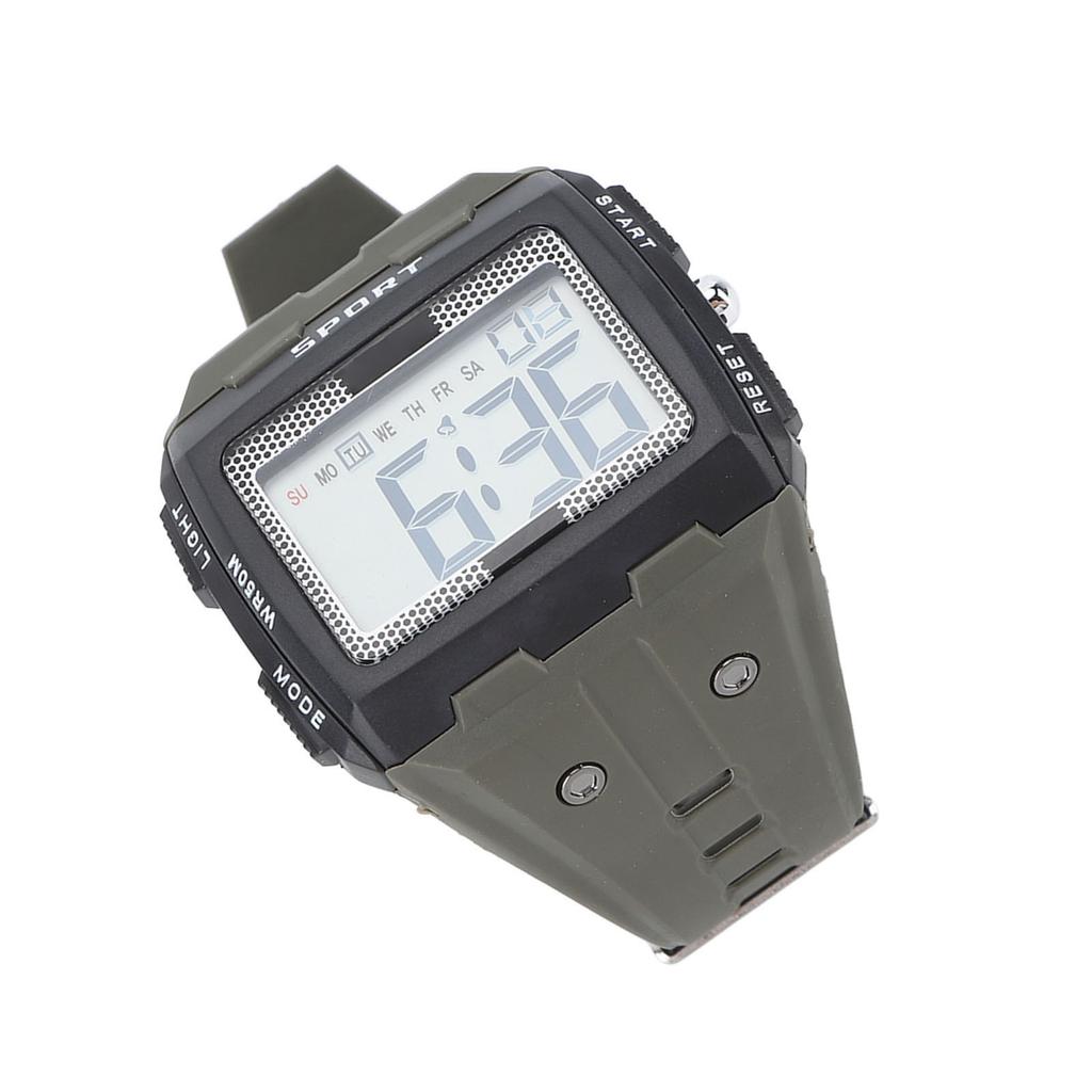 Men Sport Watch Waterproof Large Screen Portable Chronograph Watch for Outdoor Climbing Camping