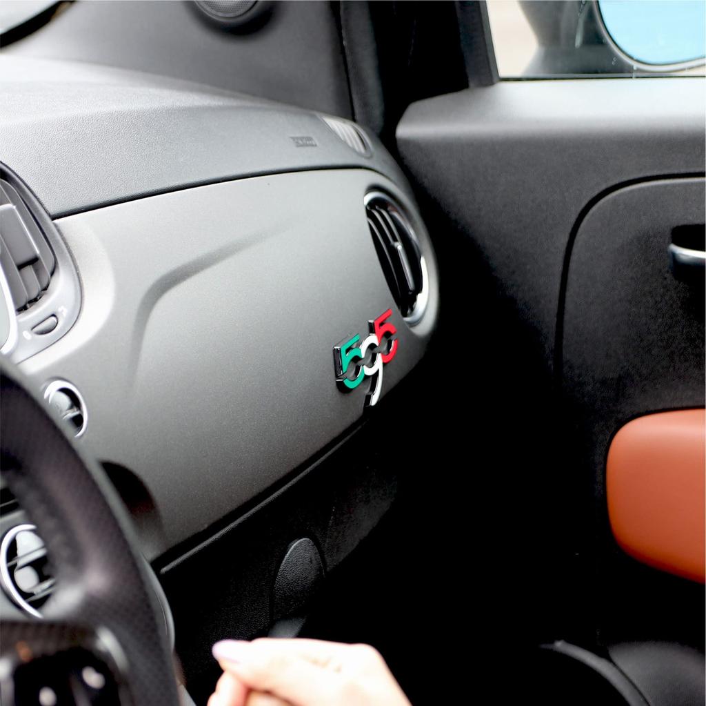 Design Original Custom Emblem Transformer Kit for the Abarth 595 All Series vehicles with a emblem on the interior panel [Eve Product] (Pre-painted)