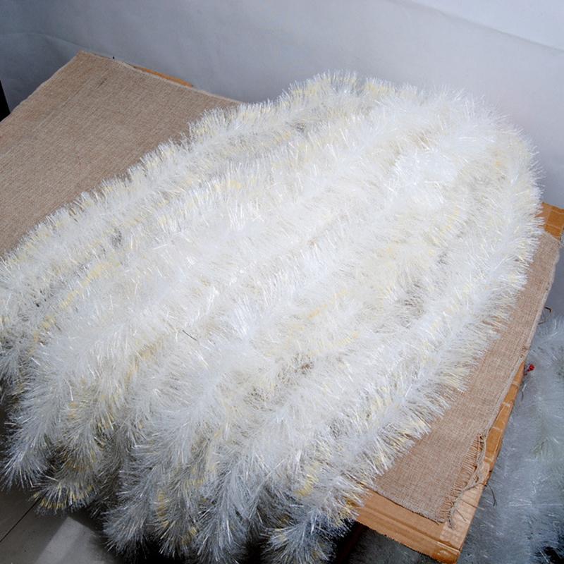 200 cm Bunte Weihnachtsdekoration Bar Tops Ribbon Garland Christbaumschmuck Weiß Dunkelgrün Cane Lametta Party Supplies