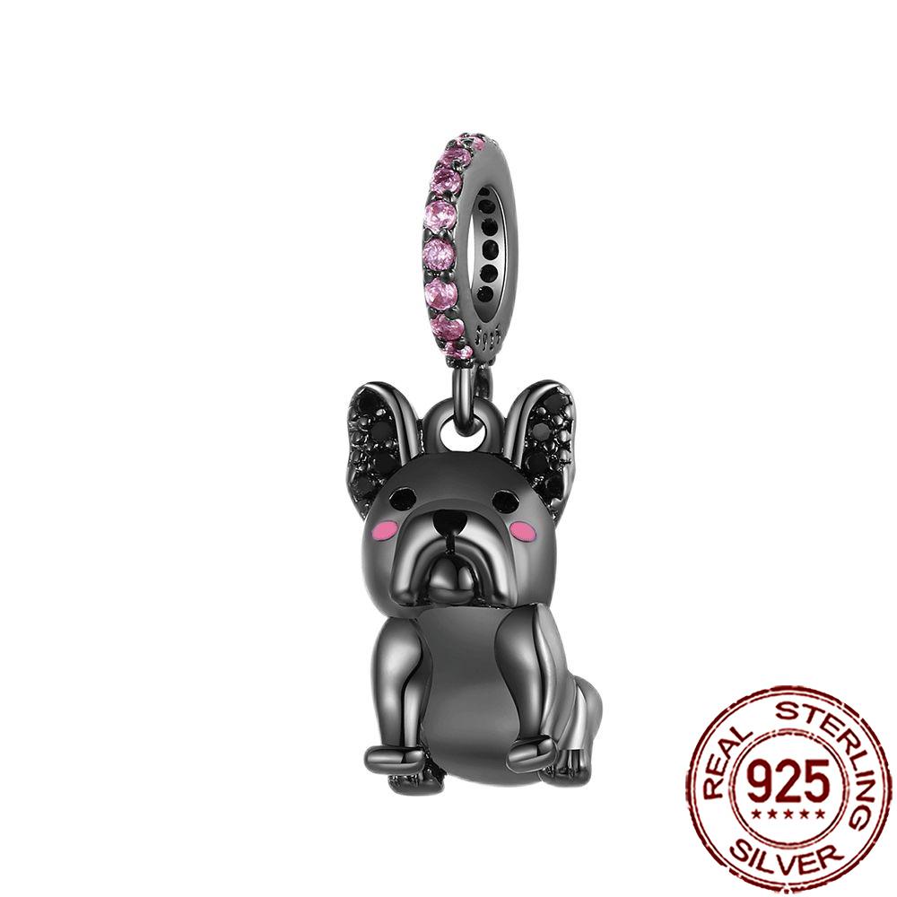 New Charms Copper Cat Dog Flamingo Chameleon Axolotl Animal Beads Fit Bracelet Necklace Women Diy Jewelry