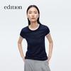 Women's Two-Piece Knit Short-Sleeve Top