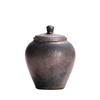 Creative Gilded Ceramic Sealed Jar Home Storage Jar Vintage Coffee Bean Candy Jar Storage Container Tabletop Ornament Home Decor