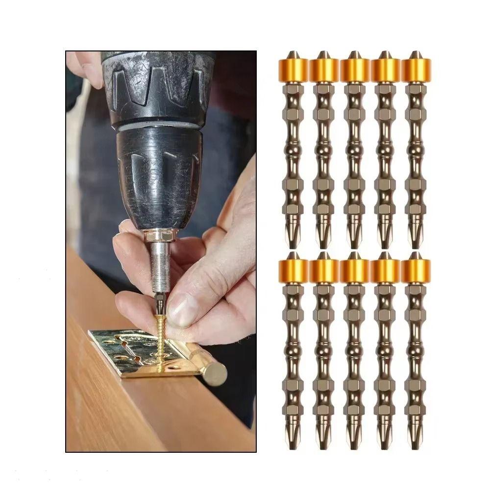 

10Pcs High Hardness Phillips Screwdriver Bits Double Head Screwdriver Bits Repairing Tools Parts Style 1