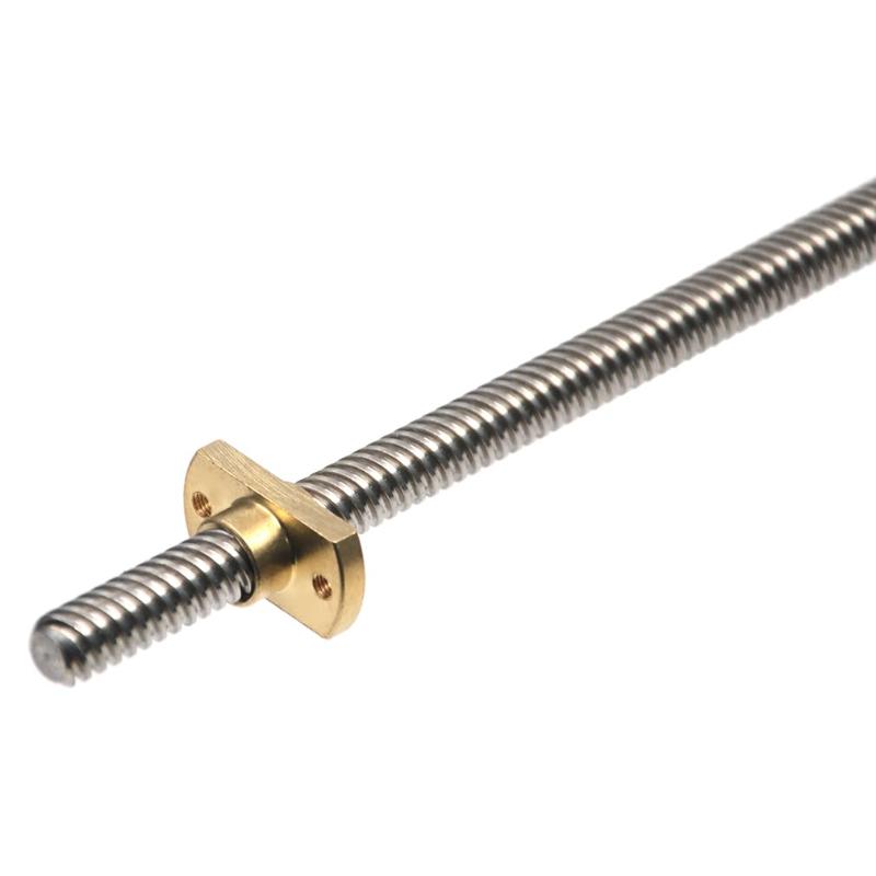 1pc T8 H Flange Copper Nut 2mm Pitch 8mm Lead Fits T8 Trapezoidal Screw for Student Science Innovation Robotics Projects
