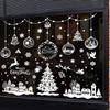 243pcs (9 SHEETS) Merry Christmas Window Sticker Decoration Kit - Snowflake Window Stickers, Christmas Tree Reindeer Decorations