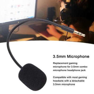 Microphone Replace Headset Microphone Replacement of Headset Microphone 3.5mm Game Controller Replacement Microphone