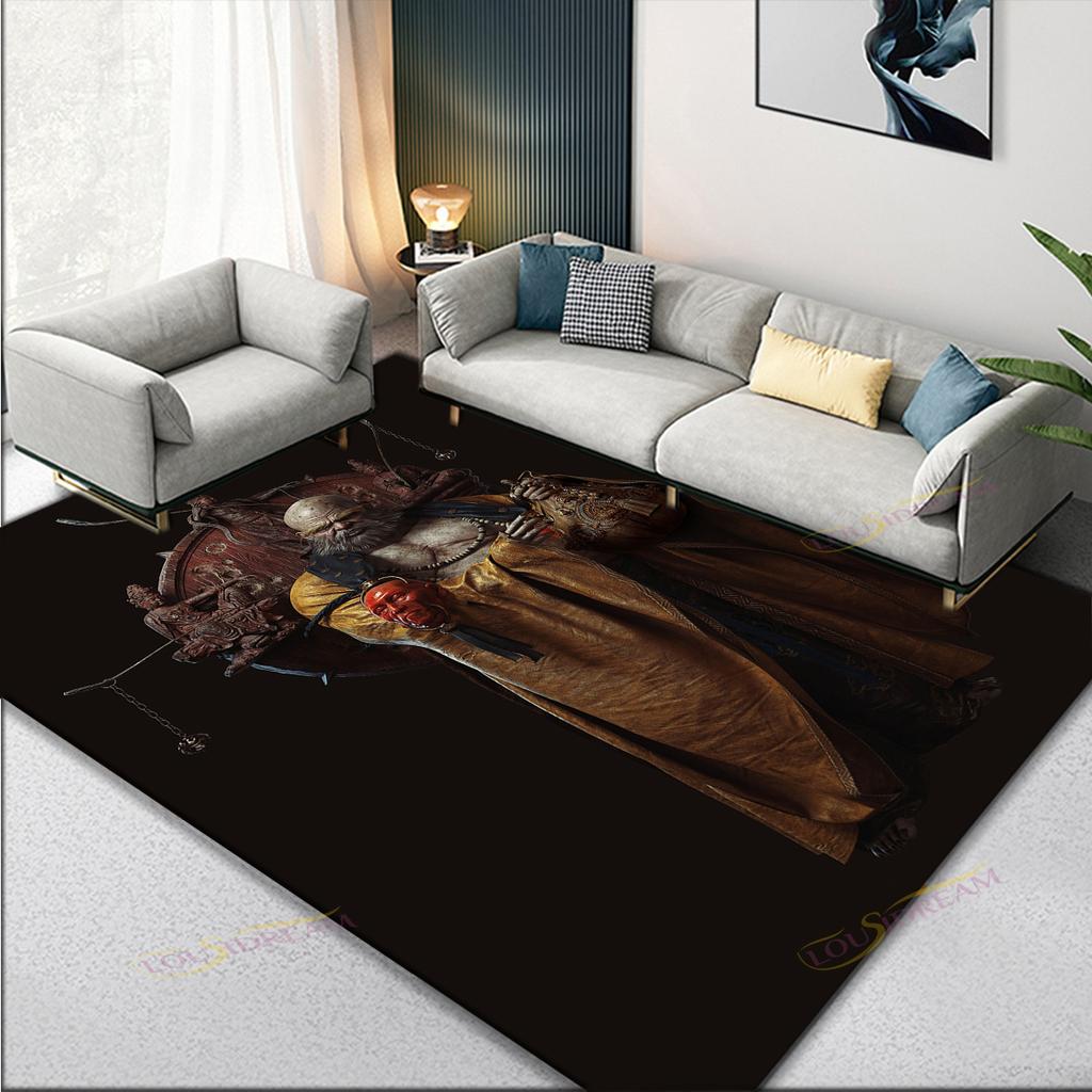 1PC Wukong Ring Velvet Floor Mat Modern Dirt Resistant Washable Erasable Waterproof Care-Free Home Decor