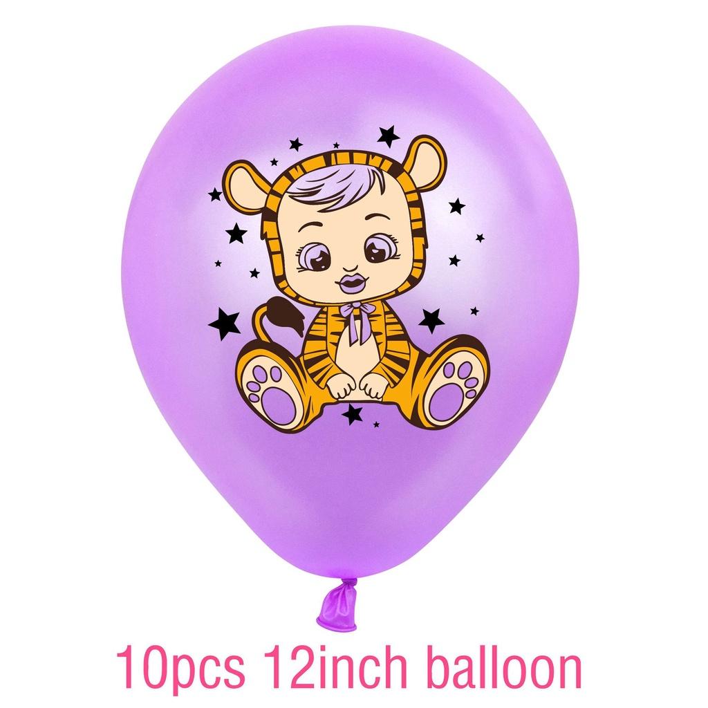 Birthday Theme Party Banner Cake Topper Balloon Baby Gift