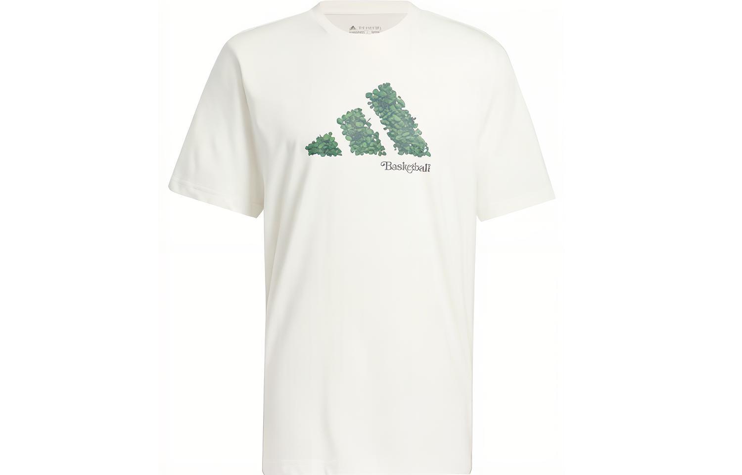 Adidas Court Therapy T Shirts Men s White Crew Neck Moderate Straight Fit IN6366 L