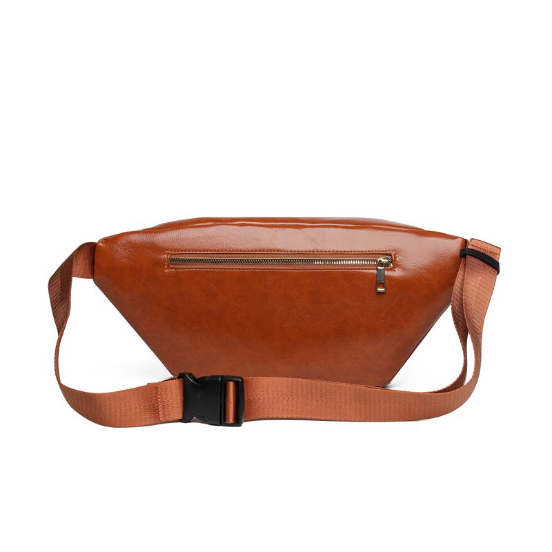 Waist Bag Women's Chest Bag Soft Leather Shoulder Crossbody Bag