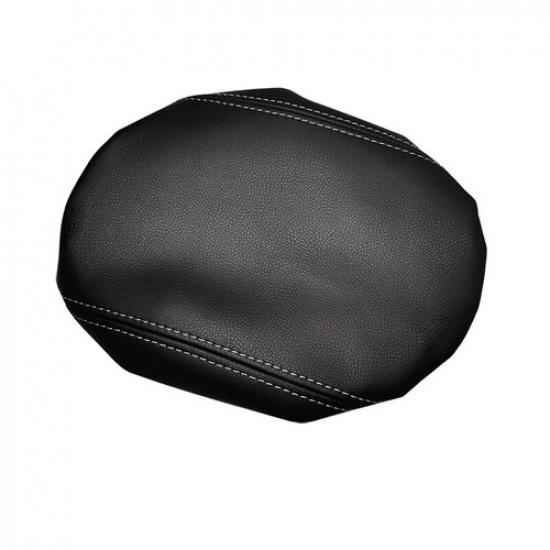 Black Leather + White Line Car Center Armrest Box Cover For Civic 8th 06 07 08