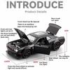 1:32 Scale Hellcat Tomahawk Sports Car Model Toy Metal Body Rubber Tires Supercar Music Light Models for Kids' Edutainment
