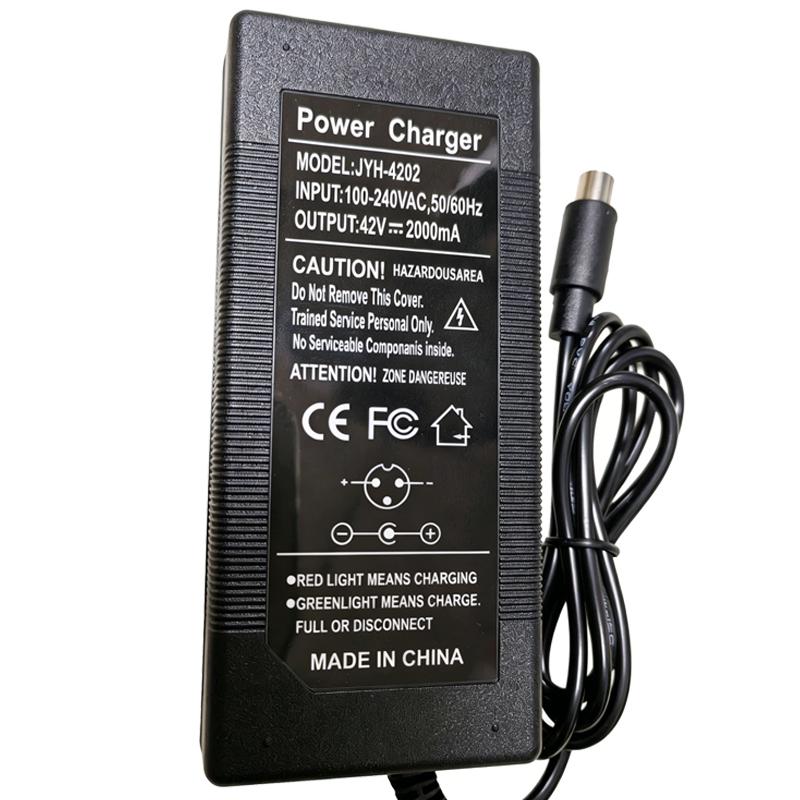 DC42V 2A Lithium Battery Charger 36V For Xiaomi M365 36V Lithium Battery Group 8AH 10AH 12AH 20AH Smart Fast Charge EU US Plug