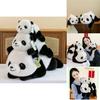 Entzückende Weiche Plüsch Panda Puppe Kuschelbär Für Mädchen Perfekt Als Schlafkissen Geschenk