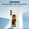 For Samsung Galaxy A16 5G/4G Case Cool Bear Pattern Printing Straight Edge TPU Phone Back Cover