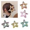 Modern Hollow Out Star Barrettes Hair Claw Clip Acrylic Hairpin For Daily Use Special Occasion