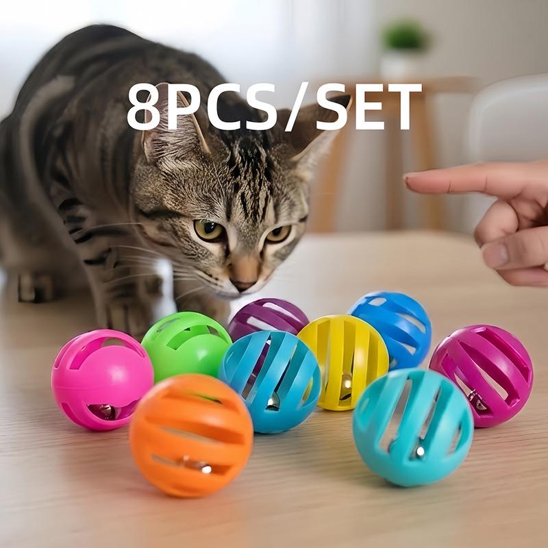 Colorful Hollow Bell Cat Toy - Self-Entertainment Stress Relief Ball