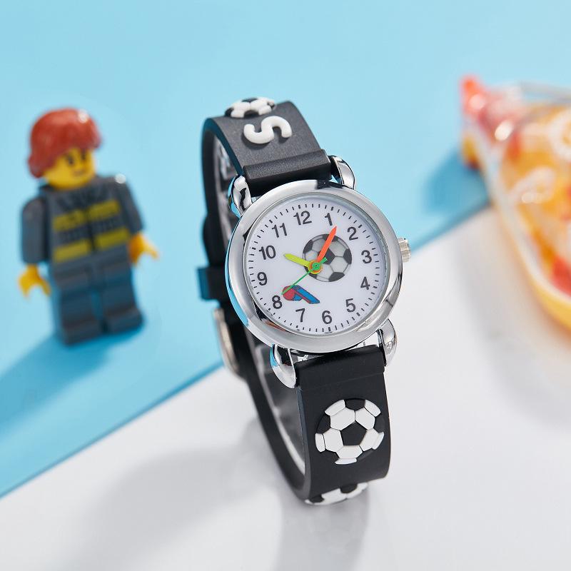 Children's Cute Football Cartoon Quartz Watch for Boys and Girls