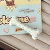 Summer Cream Bone Hair Clips Japanese Sweet High Beauty Teen Side Duckbill Pins Elegant Daily Stylish Hair Ornament Gentle Cute