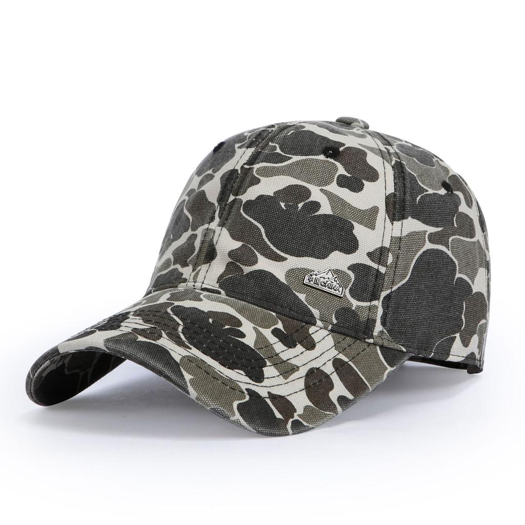 Sport Retro Camouflage Baseballkappe Herren und Damen Vielseitig Weiches Oberteil Sonnenschutz Sonnenhut Kappe Trendiges Tooling Wind Outdoor