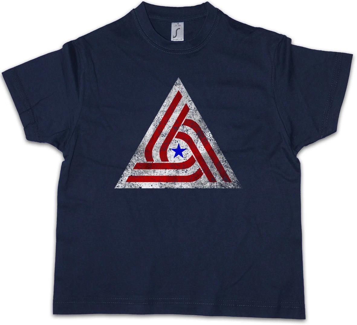 ALIENS TRI CENTENNIAL FLAG PATCH Kids Boys T-Shirt Weyland Ripley Alien 120