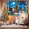 1pc2D flat, Merry Christmas photography background banner, suitable for winter New Year decoration, no power required ws 26