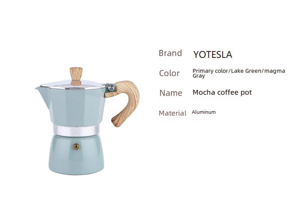 Seiko Octagonal Aluminum Moka Pot - Classic Italian Espresso Maker