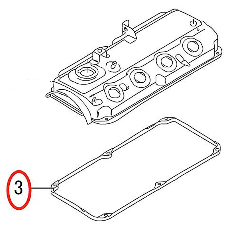 SMD188435 Engine Valve Cover Gasket Seals For Great wall Haver Hover CUV H3 H5 WINGLE 4G63 4G69 engine 2.0L 2.4L displacement