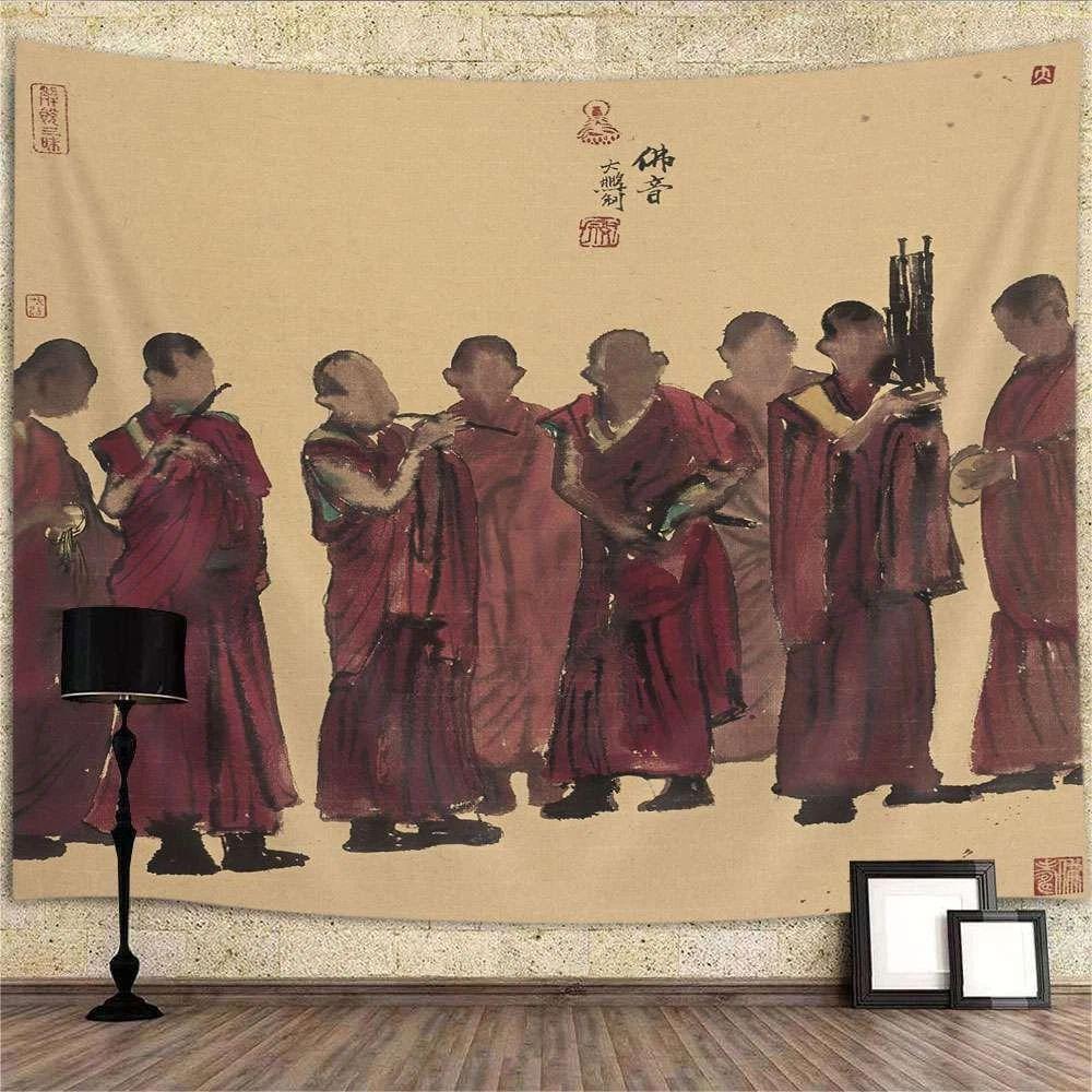 Tapestry background for Tibetan Buddhism poster 75x100