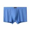 Large Size Men Spring and Summer Pure Color Cotton Loose Breathable Flat Angle Underwear
