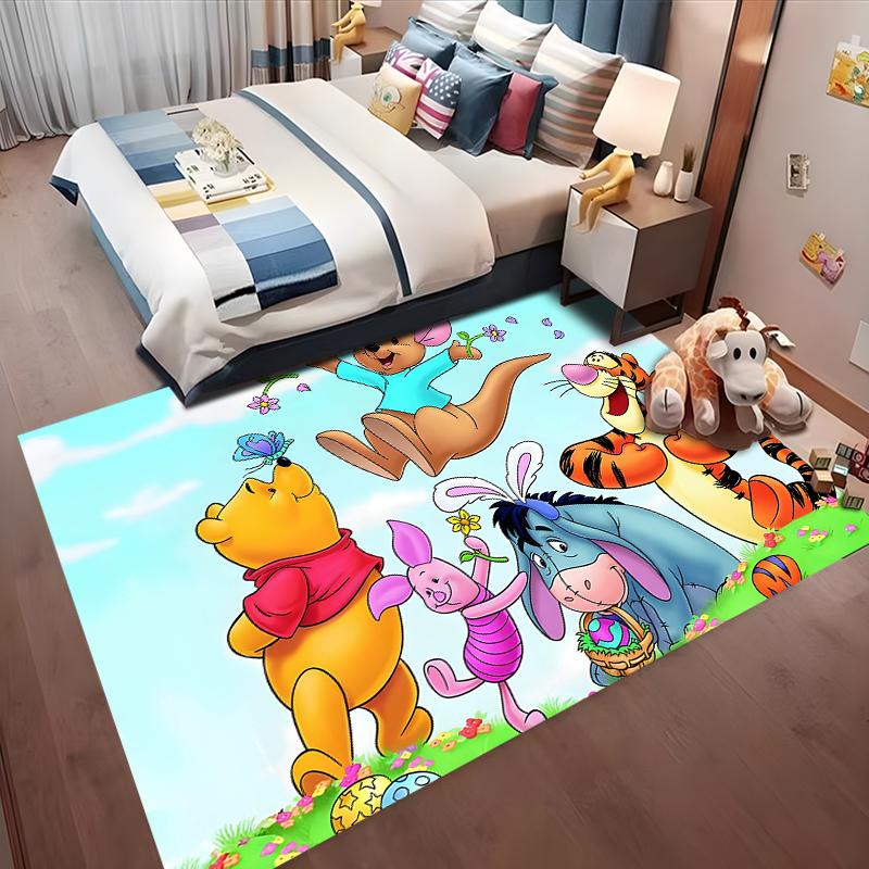 Best Seller!Winnie The Pooh Themed Carpet Kids Room LivingRoom Sofa King Size Mat Multi-scene All Seasons Rug Free Shipping Gift