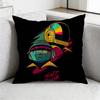 DDaft PPunk Band Pillow Case Antidustmite Pillowcase Invisible Zipper Silky Short Plush Sofa Cushion Cover