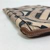 BURBERRY bag TB whole pattern fastener zip Clutch bag PVC/Leather Brown