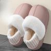 Waterproof Slippers, Anti-slip, Warm, Thick-soled Bags with Heels, and Fluffy Cotton Shoes for Outerwear