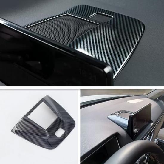 Fit For Honda Accord Carbon Fiber Inner Dashboard Speaker Ring Cover Trim