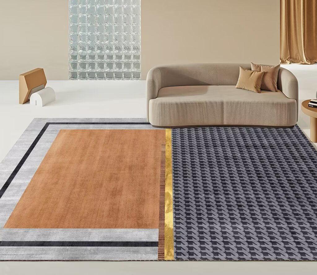 Nordic Light Luxury Large Carpet Soft Non-slip Floor Mat for Living Room Bedroom Sofa Area Rugs Home Decor