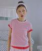 JUNEJUNE SPACE Slim Cut-Out Lace Top_Pink