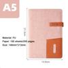 (Free Logo Engraving) A5 Thickened Business Hard Notebook, Notepad, Student Diary, Buckle Meeting Minutes, with Card Slot