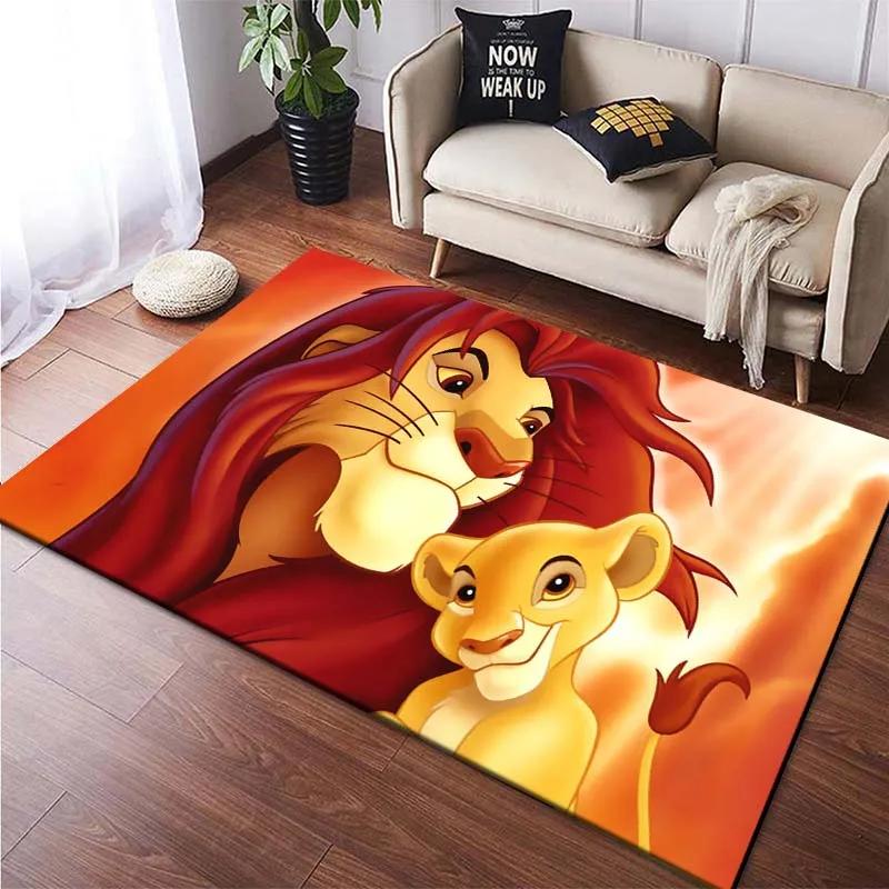 Multiple Sizes Lion King Simba Cartoon Large Area Carpet Rug for LivingRoom Children's Bedroom Sofa Doormat Floor Mat Great Gift