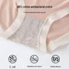Women's Modal Seamless 7A Antibacterial Mid-Waist Briefs